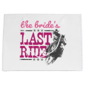 ピンク 花嫁の最後の騎乗 ラージペーパーバッグ (正面)