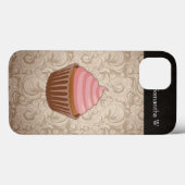 ピンク/茶色のカップケーキ Case-Mate iPhoneケース (裏面 (横))