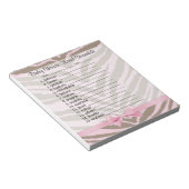 ピンク/茶色の赤ちゃんシャワーワードスクランブルゲーム40ページ ノートパッド (アングル)