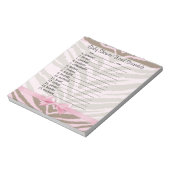 ピンク/茶色の赤ちゃんシャワーワードスクランブルゲーム40ページ ノートパッド (回転)