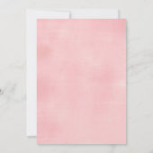 ピンク – 赤ちゃんのシャワー待つことができる 招待状 (裏面)