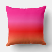 ピンク、赤、オレンジのグラデーション装飾用クッション クッション