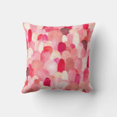 ピンク、赤、ベージュの斑点のシームレスなパターン。ワット クッション (裏面)