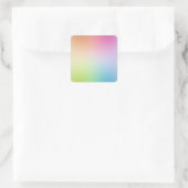 ピンク 赤 紫 黄色 オレンジ 青 緑 カスタム スクエアシール (バッグ)