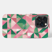 ピンク 赤 緑 スクエア iPhoneケース (裏面横)