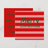 ピンク 赤 緑 メリークリスマス (正面/裏面)