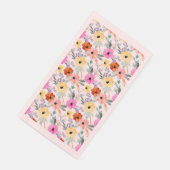 ピンク、赤、黄色のフローラ花水色 (コーナー)