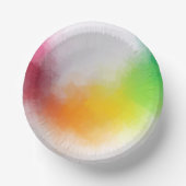 ピンク 赤 黄色 オレンジ 青 緑 カスタム モダン ペーパーボウル (正面)