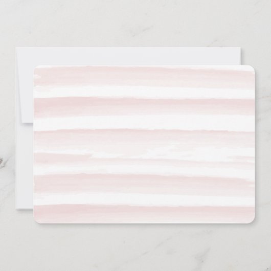 ピンク&金ゴールドさくらんぼブロッサムガールフォト誕生日 招待状 (裏面)