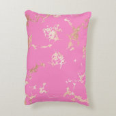 ピンク&金ゴールドカスタム アクセントクッション (裏面(縦))