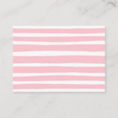 ピンク&金ゴールドカボチャ赤ちゃんシャワーが本を持ってくる エンクロージャーカード (裏面)