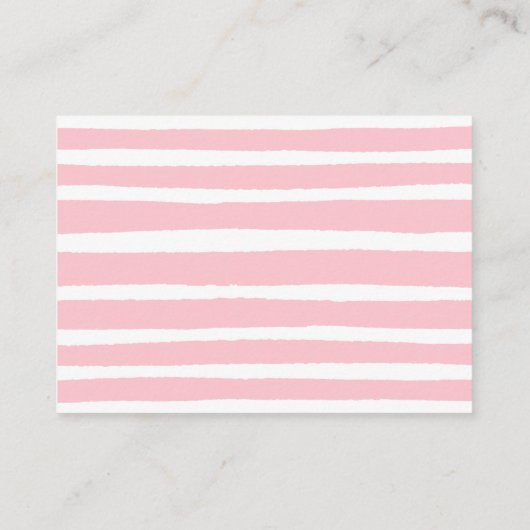 ピンク&金ゴールドカボチャ赤ちゃんシャワーが本を持ってくる エンクロージャーカード (裏面)