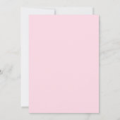 ピンク&金ゴールドガールズONE 1st誕生日パーティー 招待状 (裏面)