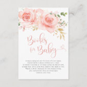 ピンク&金ゴールドガールベビーブックエンクロージャカード エンクロージャーカード (正面)