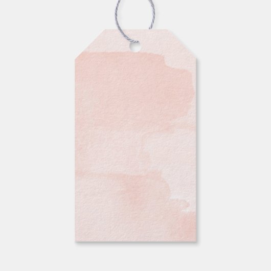 ピンク&金ゴールドキスザ恋しく思バイブライダルシャワー ギフトタグ (裏面)