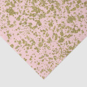 ピンク&金ゴールドグリッターガーリーグラムモダン（ばちゃばちゃ）跳ねる 薄葉紙 (詳細)