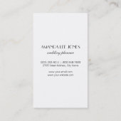 ピンク&金ゴールドグリッターブラシストローク 名刺 (裏面)