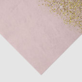 ピンク&金ゴールドグリッターモダントレンディーグラムシックパーティー 薄葉紙 (詳細)