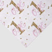 ピンク&金ゴールドグリッター紙吹雪1 1st誕生日パーティー 薄葉紙 (詳細)