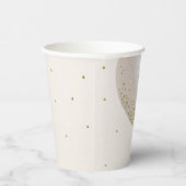 ピンク&金ゴールドグリッター誕生日パーティバルーン 紙コップ (右)