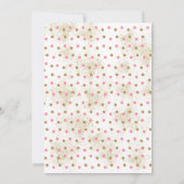 ピンク&金ゴールドサファリアニマルベビーシャワー 招待状 (裏面)