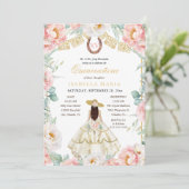 ピンク&金ゴールドチャラとフォトメキシコのキンセアニラ 招待状 (スタンド正面)