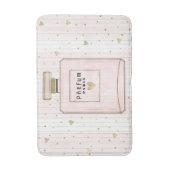 ピンク&金ゴールドハートパリパルフムシックファッション バスマット (正面縦)