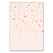 ピンク&金ゴールドバルーン1stガールバースデーパーティー テーブルナンバー (裏面)