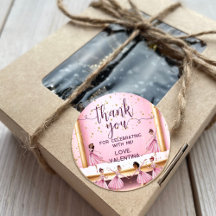 ピンク&金ゴールドバレエステージバレリーナ