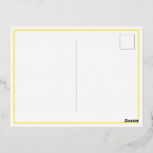 ピンク |金ゴールドフェアリー女の子の誕生発表 箔招待状ポストカード (裏面)