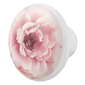 ピンク&金ゴールドフローラ牡丹フラワーグラムカスタムフローラ セラミックノブ (右)