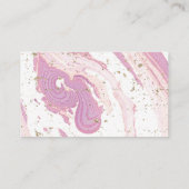 ピンク&金ゴールドマーブルおむつラッフル エンクロージャーカード (裏面)