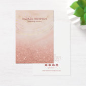 ピンク&金ゴールド大理石ジュエリーネックレスディスプレイ (デスク)