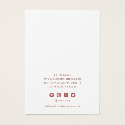 ピンク&金ゴールド大理石ジュエリーネックレスディスプレイ (裏面)