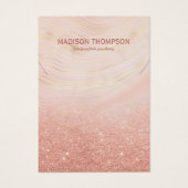 ピンク&金ゴールド大理石ジュエリーネックレスディスプレイ (正面)