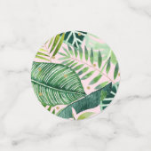 ピンク&金ゴールド恐竜サファリ誕生日 コンフェッティ (スモール正面)