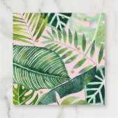 ピンク&金ゴールド恐竜サファリ誕生日 フェイバータグ (裏面)