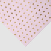 ピンク(金ゴールド水玉模様付き) (デザイン46ピンクシリーズ) 薄葉紙 (詳細)