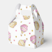 ピンク+金ゴールド熱気球 フェイバーボックス (裏面サイド)