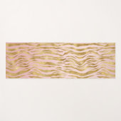 ピンク・金ゴールド・グラデーションレオパード・プリント         ヨガマット (正面(横))