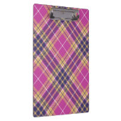 ピンク、金ゴールド、ブルータータンチェック クリップボード (右)