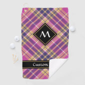 ピンク、金ゴールド、ブルータータンチェック ゴルフタオル (インサイチュ)