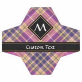 ピンク、金ゴールド、ブルータータンチェック サッカーボール (フラット)