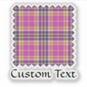 ピンク、金ゴールド、ブルータータンチェック シール (正面)
