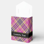 ピンク、金ゴールド、ブルータータンチェック フェイバーボックス (オープン)