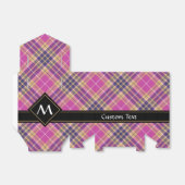 ピンク、金ゴールド、ブルータータンチェック フェイバーボックス (折り畳みなし)