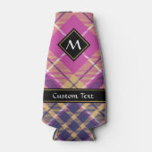 ピンク、金ゴールド、ブルータータンチェック ボトルクーラー (正面)