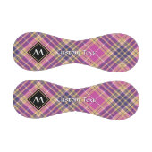 ピンク、金ゴールド、ブルータータンチェック 野球ボール (パネル)