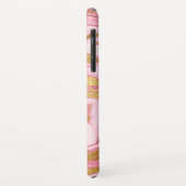 ピンク、金ゴールド、白エレガント大理石 Case-Mate iPhoneケース (裏面/左)