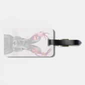 ピンク〔雄ジカの〕枝角2 ラゲッジタグ (裏面横)